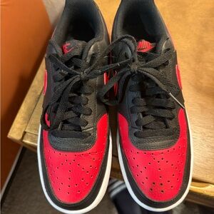 Nike Black and Red Athletic Shoes